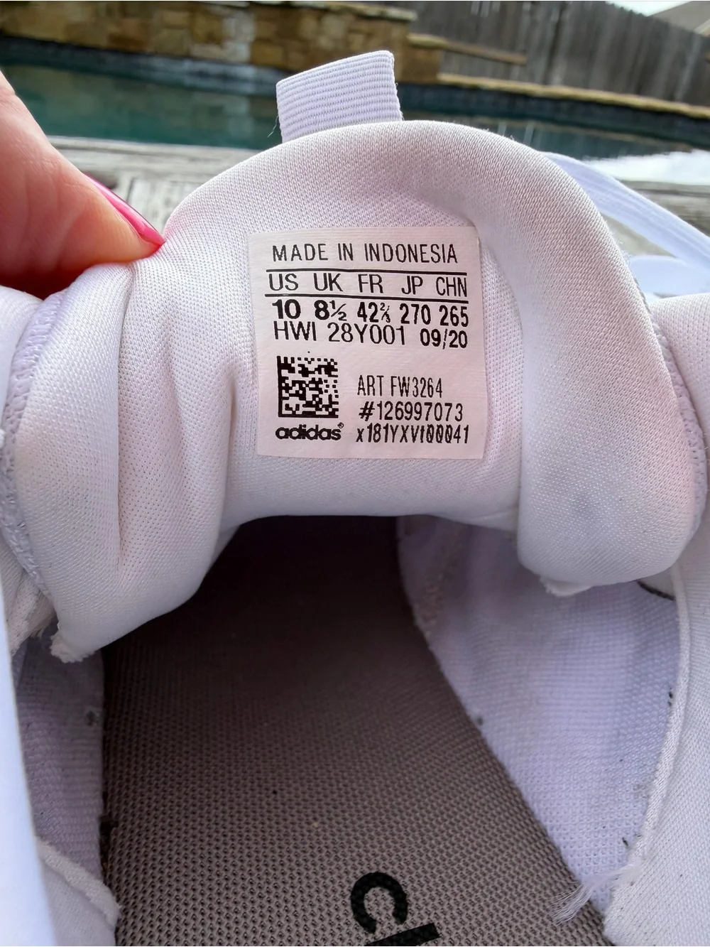 adidas White Women's Sneakers - Picture 7 of 11